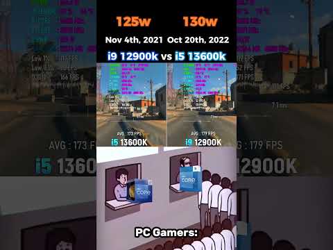 i5 13600k or i9 12900k ? #pc #pcbuilding #pcgaming #benchmark #cpu #computer #gpu #intel