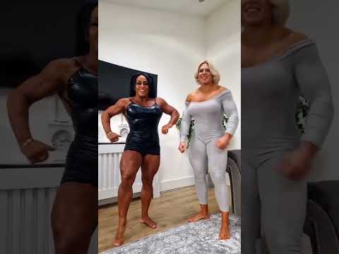 @lisaelizabethfbb @berni_bernadetta 👀❤🔥 #pec #chest #chestday  #flex   #muscles # girlswithmuscle #