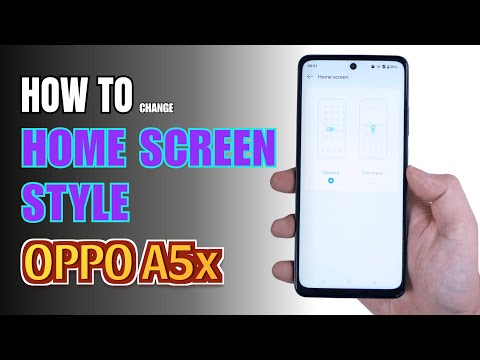 How to change Home Screen style on OPPO A5x