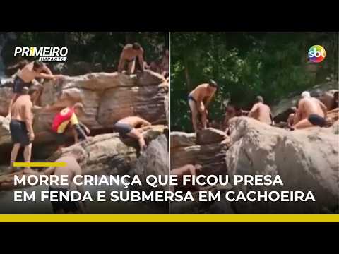 Morre criança que ficou presa em fenda e submersa em cachoeira de Goiás | #PrimeiroImpacto