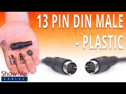 How To Install The 13 Pin DIN Male Solder Connector - Plastic