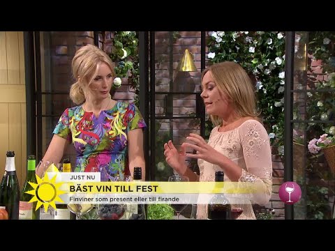 Mayas vinskola - bäst vin till fest - Nyhetsmorgon (TV4)