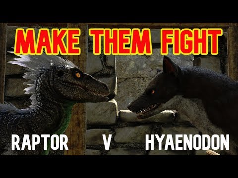 Ark Survival Evolved Raptor v Hyaenodon