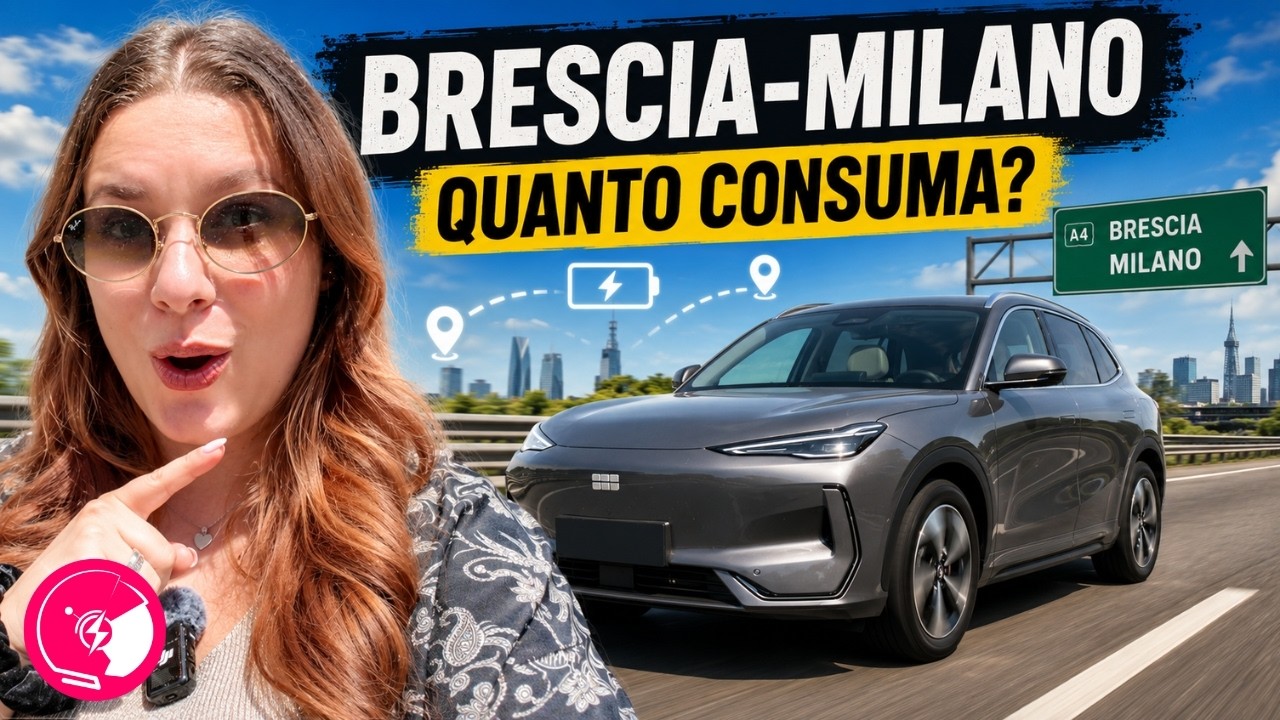 Geely EX5 in autostrada: consumo medio di 20,6 kWh/100 km