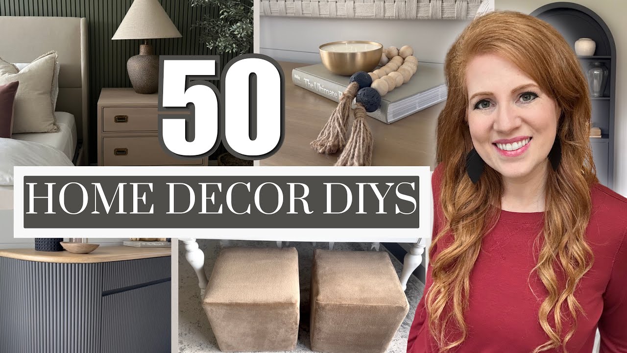 ✨ 50 Budget Home Decor DIYs • Easy Ideas That Look Expensive