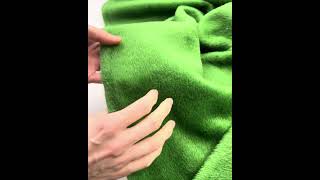 A1_685 Пальтово-костюмная с ворсом, цвет Зелёный, ширина 150 см на YouTube