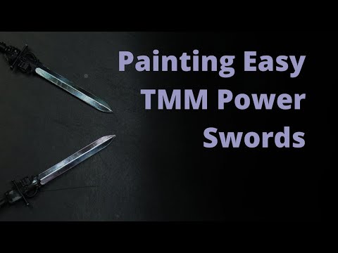 How to paint easy power swords - no airbrush