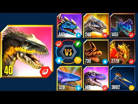 INDORAPTOR vs ALL CREATURES LEVEL 1000+ | JURASSIC WORLD THE GAME