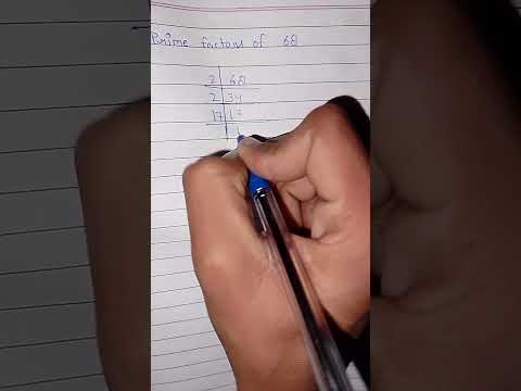 Prime factorisation of 68 | 68 ke factors