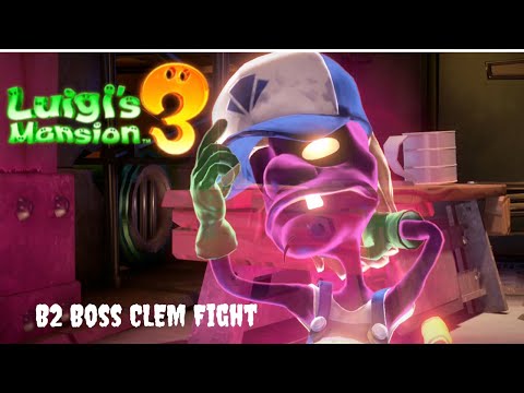 Luigi's Mansion 3: B2 The Boiler works How to beat the boss ghost Clem Playthrough/Walkthrough