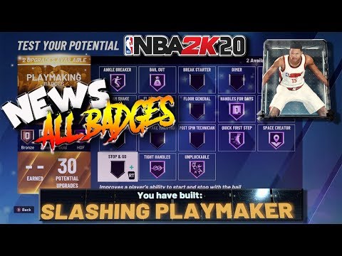 NBA 2K20 News #37 - ALL BADGES REVEALED! Playmaking, Finishing & Shooting