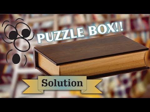 Solution for Kamei Book Box from Puzzle Master Wood Puzzles