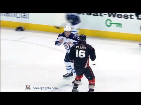 George Parros vs Mark Stuart Dec 17, 2011