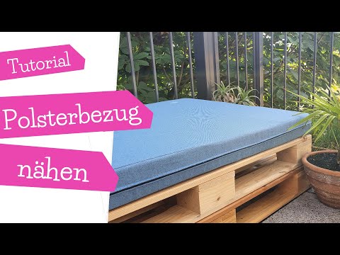 Polsterbezug für Palettensofa nähen | Sitzkissen Bezug nähen Reißverschluss | Nähanleitung Tutorial