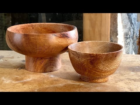 Richard Raffan finds two defect-free banksia bowls in split firewood