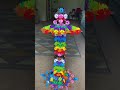 Satisfying - MultiColor 500 Brain Flakes #satisfyingvideo #construction #shorts #legobuild