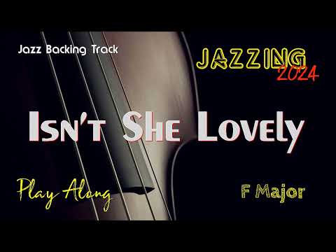 Backing Track ISN'T SHE LOVELY ( F ) Stevie Wonder International Pop Music Play Along Song Original