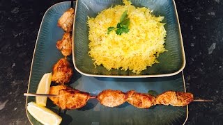 Chicken Tikka with Saffron Rice