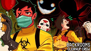 POWER WASHING THE BACKROOMS!? | Backrooms Cleanup Crew