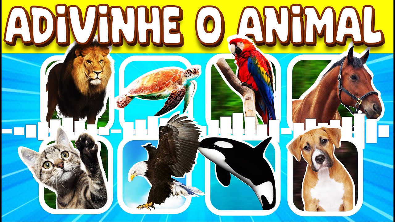 Adivinhe os ANIMAIS pelo SOM | Desafio dos Bichos | Que Animal faz esse SOM? I Quiz