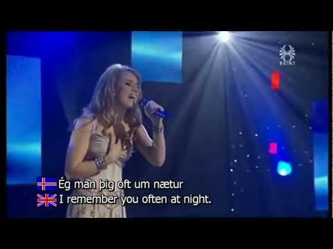 Yohanna - "Nótt" (with Icelandic AND English subtitles) - Jóhanna Guðrún