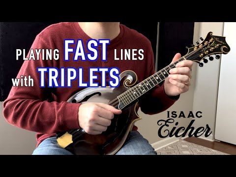 Playing Fast Lines on Mandolin | Lesson on Triplets