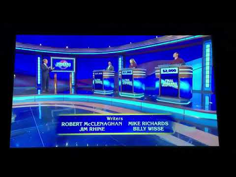 Jeopardy, short end credits - Brian Chang Day 4 (1/22/21)