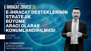 E-İHRACAT DESTEKLERİNİN STRATEJİK BÜYÜME ARACI OLARAK KONUMLANDIRILMASI | Ali İh