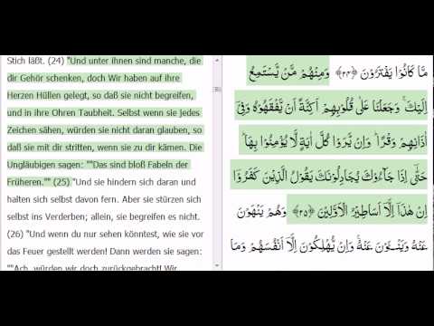 Al-An'am (Das Vieh)  Teil 1/5 - Deutsche Koran Übersetzung