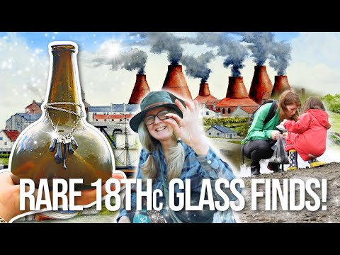 Mudlarking Rare 18th Century Secret Sea Glass! Unique Treasures of a 200 Year Old Glassworks!