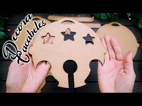 Cascabeles Navideños Rústicos: Técnica Decapado DIY