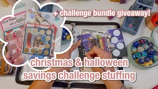 christmas & halloween savings challenge CASH STUFFING! ⭐️ saving for the holidays