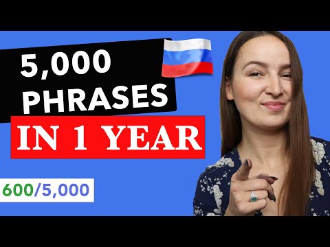 LEARN 5,000 RUSSIAN PHRASES IN 1 YEAR  |  600 /5000