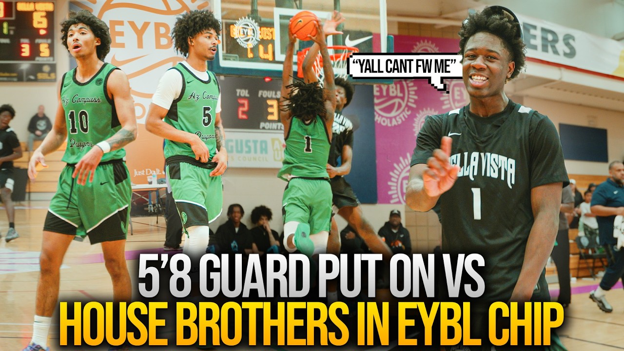 5'8 Shifty Guard vs House Brothers and AZ Compass in The EYBL Conference Championship was CRAZY