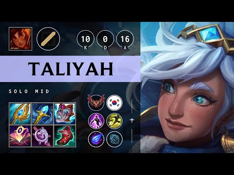 Taliyah Mid vs Galio - KR Grandmaster Patch 25.17