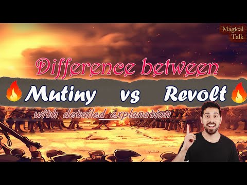 What is the Difference between MUTINY and REVOLT? |Explanation |  Magical Talk |#trending#education