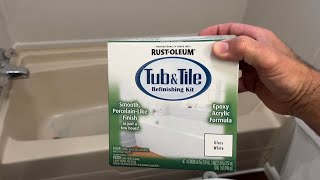 Painting a bathtub with Rust-Oleum Tub and Tile