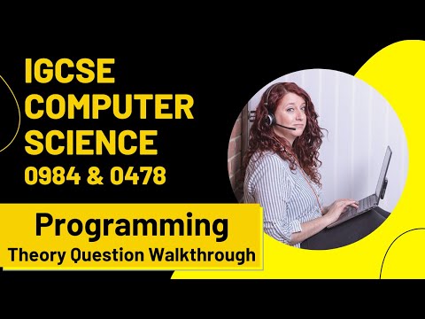 CIE iGCSE Computer Science | Programming Theory | Exam Question 2 Walkthough