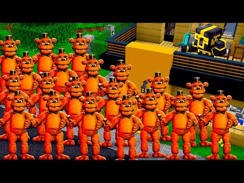 APOCALIPSIS de FREDDY FNAF en Mi Casa en MINECRAFT 😱