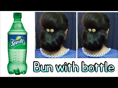 BUN WITH BOTTLE || VOLUMINOUS BIG BUN WTH BOTTLE | Stylopedia Video