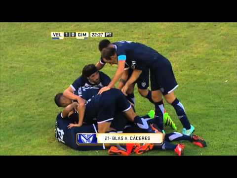 Gol de Cáceres. Vélez 1 - Gimnasia 0. Fecha 5. Primera División 2016