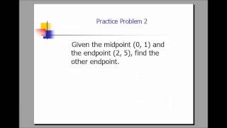 Free SAT Math Lessons: Midpoints