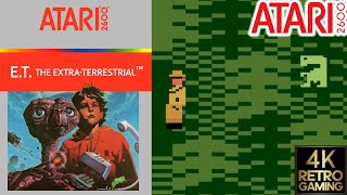 E.T. The Extra-Terrestrial Atari 2600 4k Gameplay