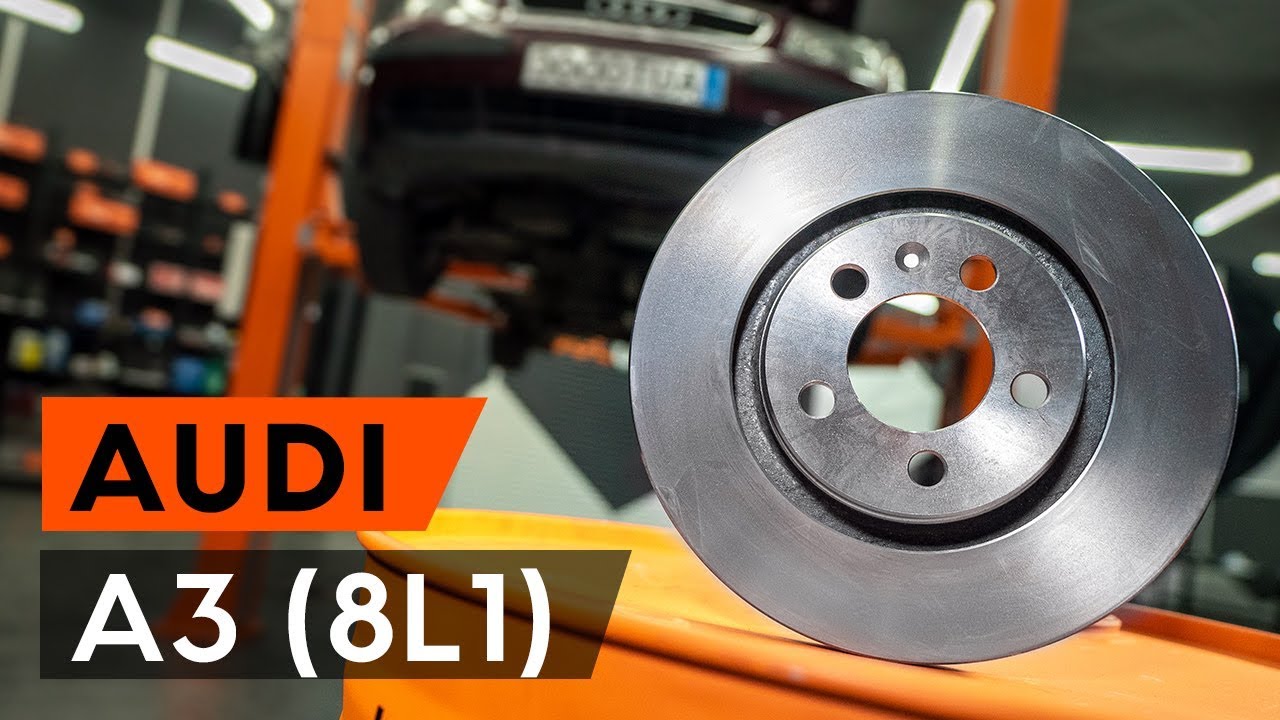 Como mudar discos de travão da parte dianteira em Audi A3 8L1 - guia de substituição