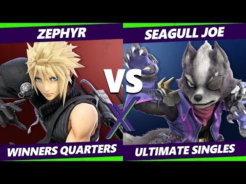 Smash Ultimate Tournament - Zephyr (Cloud) Vs. Seagull Joe (Wolf, Palutena) - S@X 312 SSBU WQ
