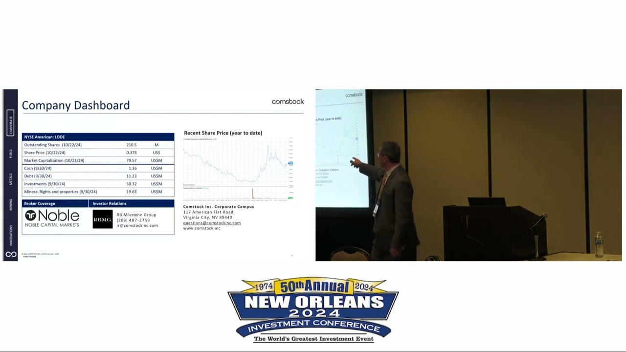 Comstock Inc. - NOIC 2024 - Corporate Luncheon