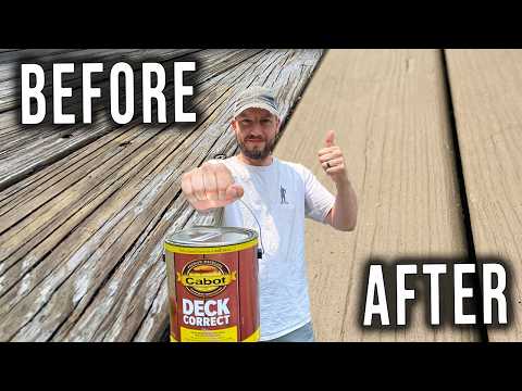 Restoring My Deck with "Cabot Deck Correct" | Pressure Washing and Painting Old Dried Out Decking