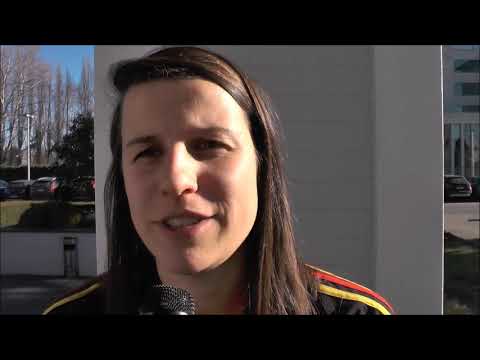 Laura De Neve voor het vertrek naar de Cyprus Women's Cup op 25 02 2019