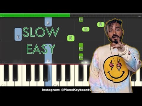 Mi Gente Slow Easy Piano Tutorial - J Balvin, Willy William ft. Beyonce