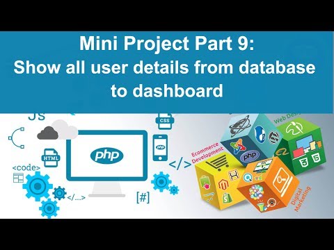 php tutorial in hindi Mini Project Part 9 Show all registered user lists on dashboard